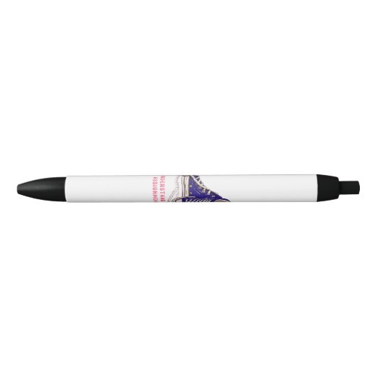 Stylo Noir Je comprends l'affectation Blue Basket Art (Devant)
