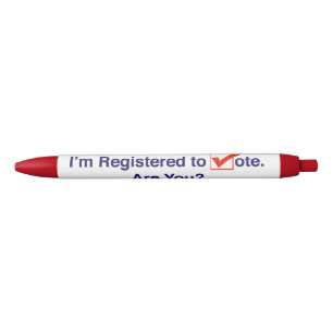 Stylo Noir Je suis inscrit au vote 2026