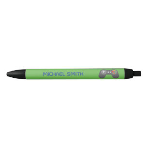 Stylo Noir Jeu Vidéo Vert amusant Thème Personnalisé