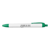 Stylo Noir Jireh LLC Pen (Haut)