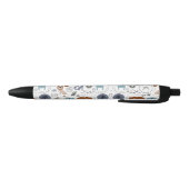 Stylo Noir Joli dessin animé animaux de la forêt motif monogr (Bas)