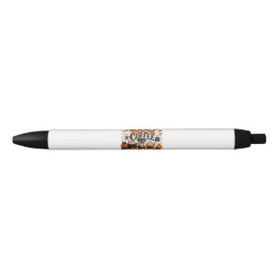 Stylo Noir Joli Fantôme Amoureux de Café Halloween Épouvantab