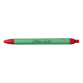 Stylo Noir Joli Ladybug vert (Devant)