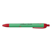 Stylo Noir Joli Ladybug vert (Bas)
