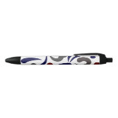 Stylo Noir Joli motif abstrait (Haut)