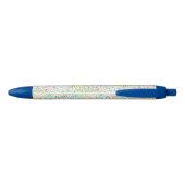 Stylo Noir Joli Motif coloré Pastel Garden Flower (Dos)