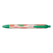 Stylo Noir Joli motif de fraise (Dos)