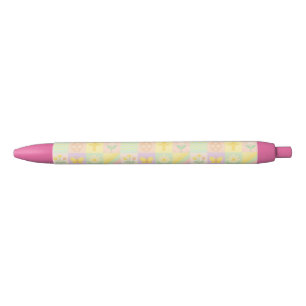 Stylo Noir Joli motif de Pâques/printemps
