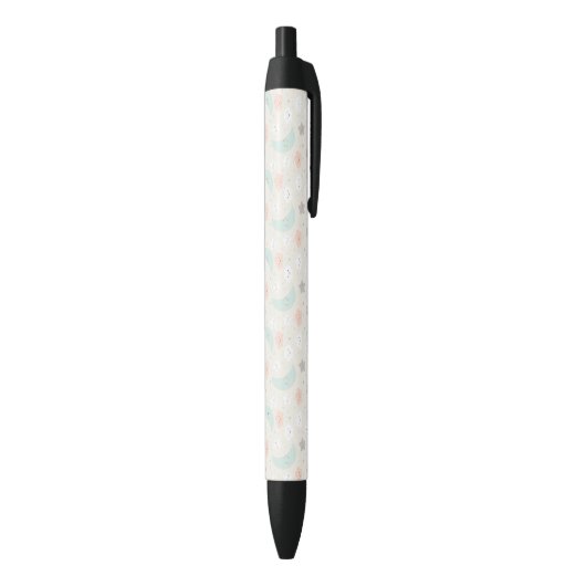 Stylo Noir Joli Motif Pastel Sky souriant (Bas (Vertical))