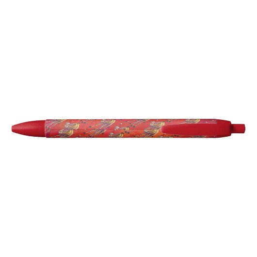 Stylo Noir Joli Noël Camel En Rouge (Dos)