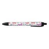 Stylo Noir Joli papillon pastel sur blanc (Bas)