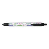 Stylo Noir Joli papillon pastel sur blanc (Dos)