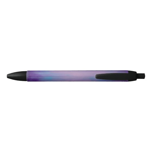 Stylo Noir Joli Pastels | Cloud rose mignon Ciel bleu violet (Dos)
