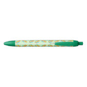 Stylo Noir Joli perruche perruqueuse motif vert (Dos)