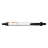Stylo Noir Joli triton orangé joyeux (Dos)