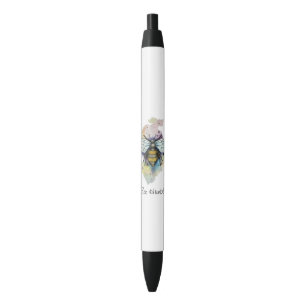 Stylo Noir Jolie Abeille Et Lavage Arc-En-Ciel
