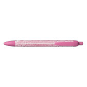 Stylo Noir Jolie fille sucre Parties scintillant rose léopard (Dos)