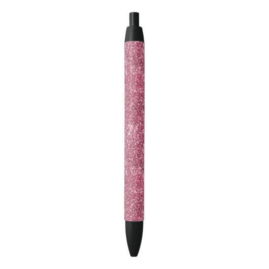 Stylo Noir Jolie Parties scintillant Rose Faux (devant Vertical)