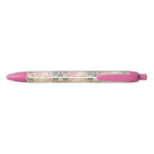 Stylo Noir Jolie princesse avec papillons (Dos)