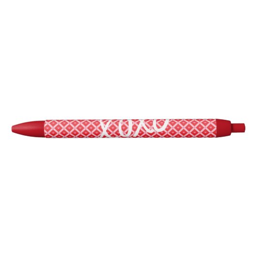 Stylo Noir Jolie Saint-Valentin XOXO (Devant)