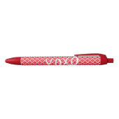 Stylo Noir Jolie Saint-Valentin XOXO (Haut)