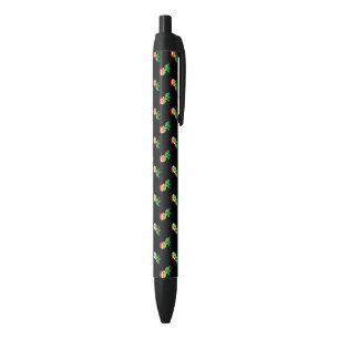 Stylo Noir Jolie Tortue Animal Marin Joyeux Noël Père Noël
