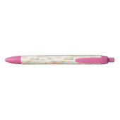 Stylo Noir Jolies fleurs de pêche (Dos)