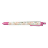 Stylo Noir Jolies fleurs de pêche (Bas)