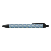 Stylo Noir Jouer Alligator Vert Paisley sur Bleu (Haut)
