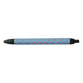 Stylo Noir Jouet Noisette de Noël, motif de flocon de neige b (Devant)