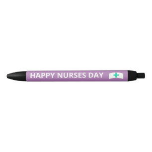 Stylo Noir Jour des infirmières mignonnes pourpre