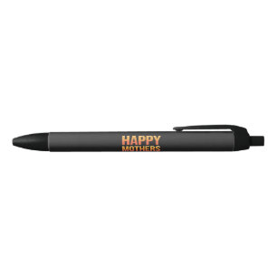 Stylo Noir Jour des mères joyeuses et modernes de Retro