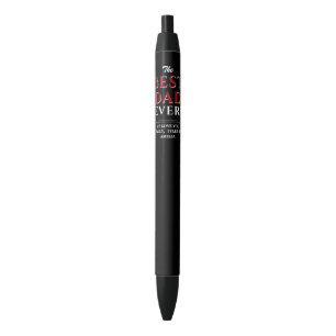 Stylo Noir Jour des pères du meilleur papa de Noir moderne