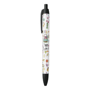 Stylo Noir Joyeux art de Pâques
