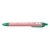 Stylo Noir Joyeux jour des infirmières rose Turquoise (Bas)