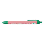 Stylo Noir Joyeux jour des infirmières rose Turquoise (Haut)