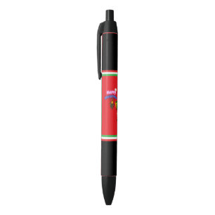 Stylo Noir Joyeux Noël au Père Noël et à Mme Claus mignons