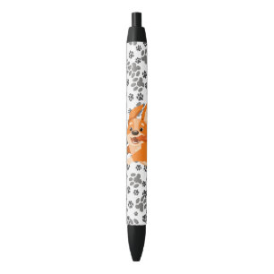 Stylo Noir Joyeux Pembroke Welsh Corgi