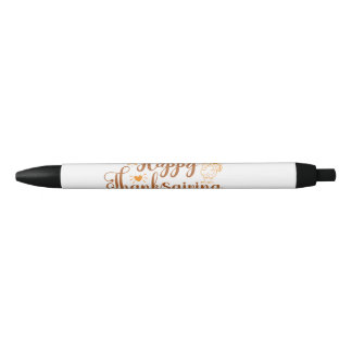 Stylo Noir Joyeux Thanksgiving