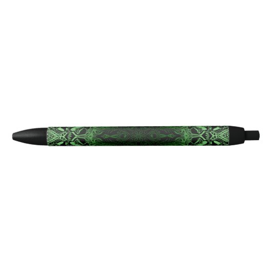 Stylo Noir Kaleidoscope vert (Devant)