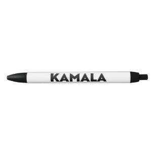 Stylo Noir Kamala typographie moderne minimaliste noir blanc