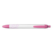 Stylo Noir Kawaii Pink Hearts Pen (Dos)