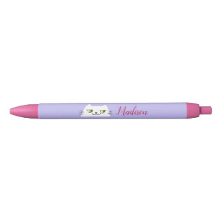 Stylo Noir Kawaii rose violet
