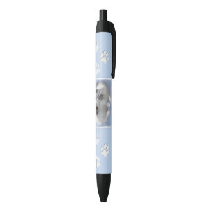 Stylo Noir Keeshond Paire de Kees Peinture Art animal origina