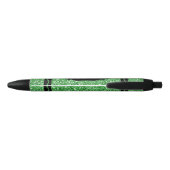 Stylo Noir Kelly Green Parties scintillant Crayon Nom Personn (Dos)