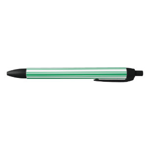 Stylo Noir Kelly landes de bonbons vertes et blanches