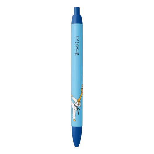 Stylo Noir Kung Fu giraffe (devant Vertical)