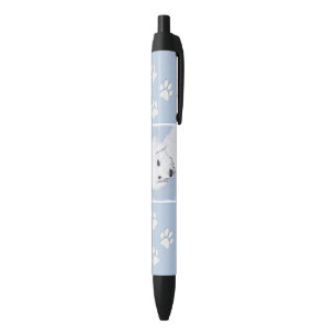 Stylo Noir Kuvasz Peinture - Cute Original Chien Art
