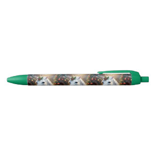 Stylo Noir « La Licorne de Noël »
