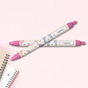 Stylo Noir La marguerite de la fille